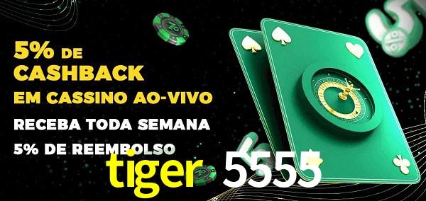 Promoções do cassino ao Vivo tiger 5555